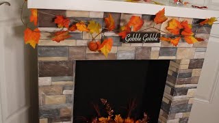 DIY Budget-Friendly Dollar Tree Faux Fireplace