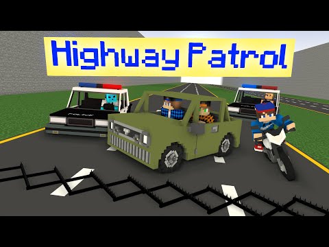 Highway Patrol (Minecraft Police Chase Animation) | Dye MC