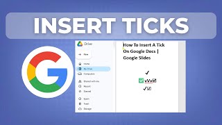 How To Insert A Tick On Google Docs  Google Slides Insert Tick Checkmark In Google Docs And Slides 2025 Easy Tutorial