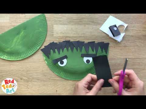 Paper Plate Frankenstein Purse
