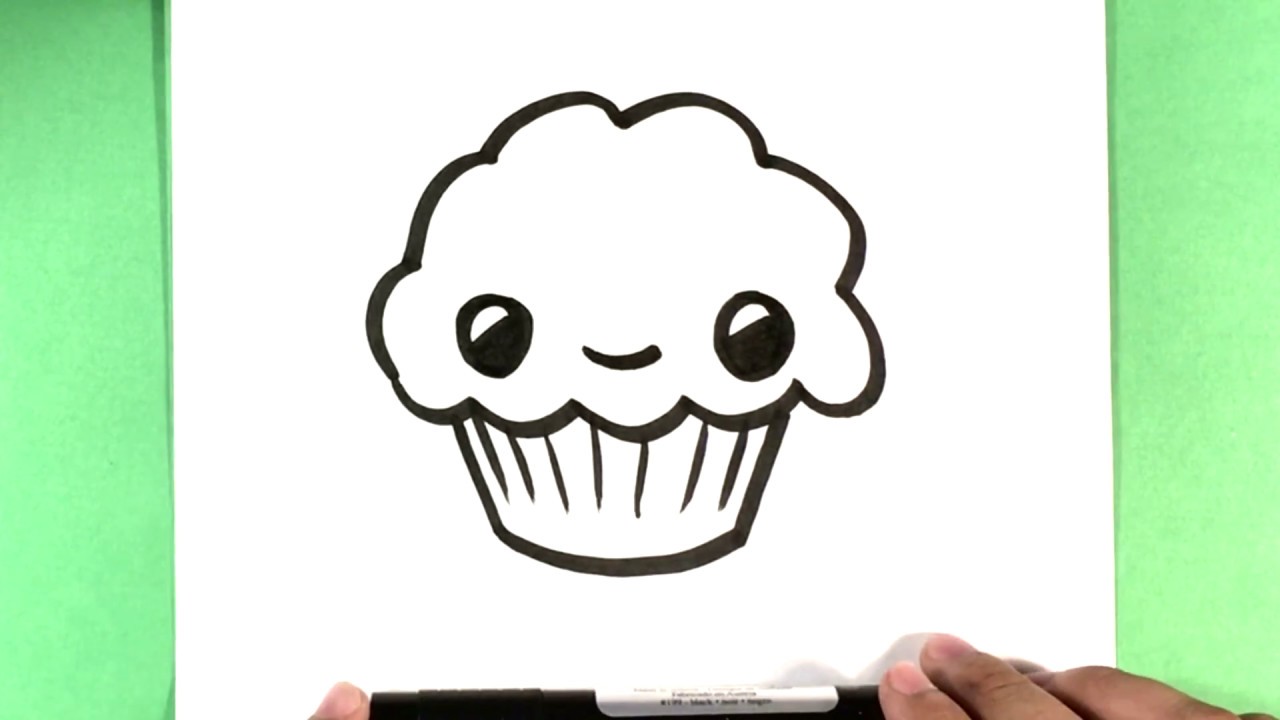 How to Draw a Muffin - How to Draw Easy Things - YouTube