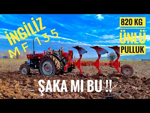 HERKES HADDİNİ BİLECEK !! \\\\ MF 135 - 12 inç Dönerli Pullukla İmtihanı \\\\ Ünlü Pulluk \\\\ rotary plow