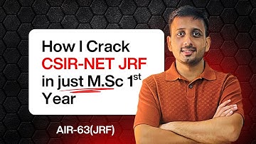 How I Cracked CSIR-NET JRF Chemistry? - Complete Strategy