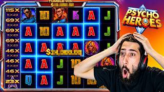 SUPER BONUSES on *NEW* PSYCHO HEROES SLOT!! (Bonus Buys) screenshot 2