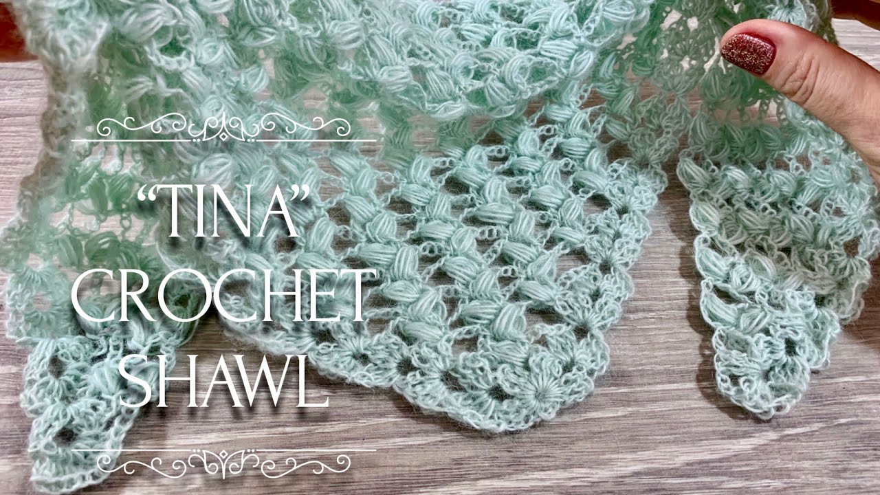 Вяжем НЕЖНЕЙШУЮ шаль КРЮЧКОМ "Tina" / How to Crochet Beautiful Shawl