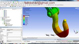 crane hook analysis in ansys workbench