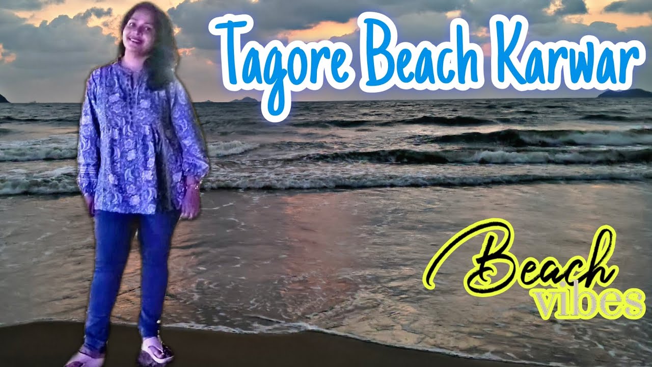 Rabindranath Tagore Beach Karwar 🏖️🌊 | Evening time at Karwar beach with beautiful weather