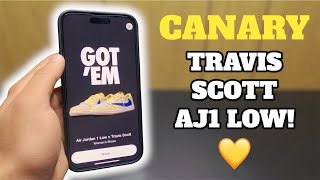 LIVE COP: Travis Scott Air Jordan 1 Low “Canary”