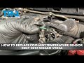 How to Replace Coolant Temperature Sensor 2007-2012 Nissan Versa