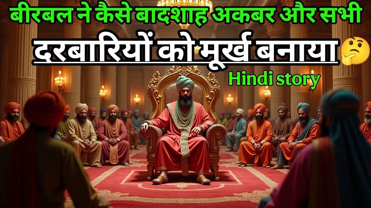 बीरबल ने कैसे बादशाह अकबर और सभी दरबारियों को मूर्ख बनाया | akbar birbal ki kahani | majedar story |