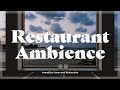 Ocean View Restaurant Ambience - Ocean Waves, Background Chatter & Piano Music #205