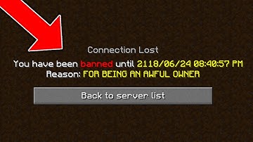 MY STAFF BANNED ME FROM MY OWN SERVER ON MINECRAFT...
