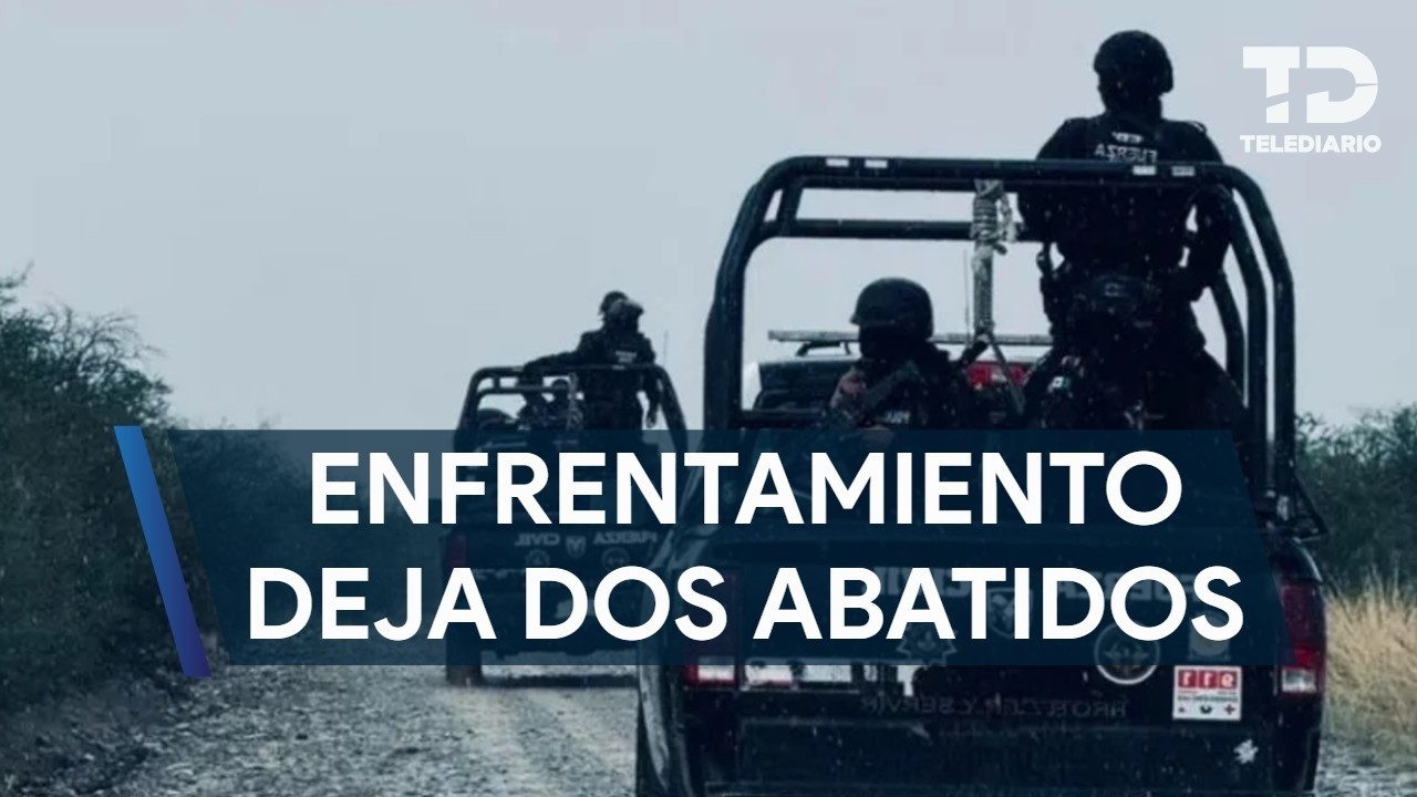 Enfrentamiento deja dos delincuentes abatidos en Agualeguas, NL