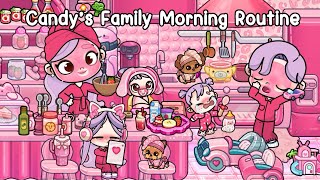 Candy’s Family Morning Routine at the Aesthetic Pink House 🎀🏠Avatar World | Pazu screenshot 5