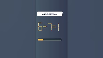 Move Only 1 Matchstick To Fix The Equation | Matchstick v #shorts