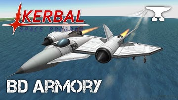 Fighter Testing - A Heavy Flying Wing - Kerbal Space Program & BD Armory