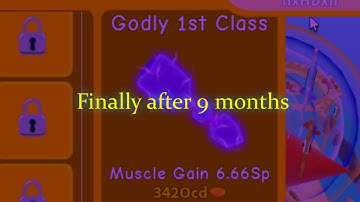I got Godly 1st Class in lifting simulator