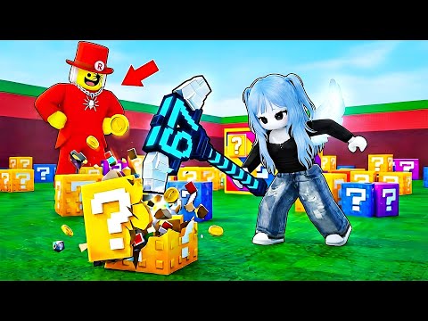 ОТКРЫВАЮ ЛАКИ БЛОКИ С БРЕЙНРОТАМИ ПОКА СЭММИ ОХОТИТСЯ НА МЕНЯ В РОБЛОКС ! LUCKYBLOCK BRAINROT ROBLOX