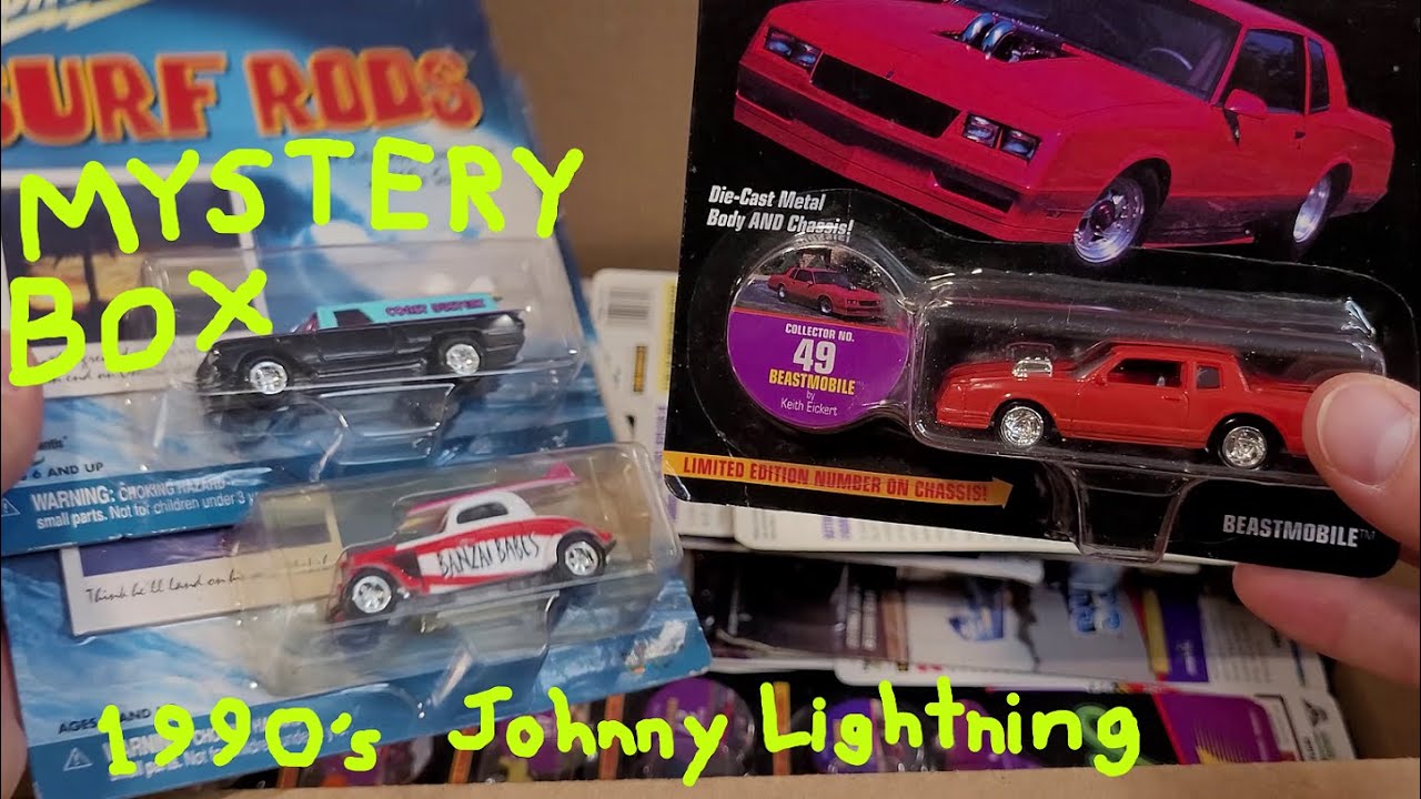 Mystery Box full of old Johnny Lightning FUNNY CARS and GASSERS