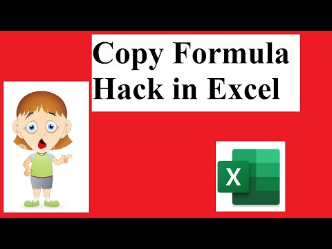 Excel Hack: Copy Formula Without Changing Cell References (or Without File References)