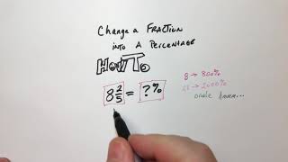 Converting a Fraction into a Percentage