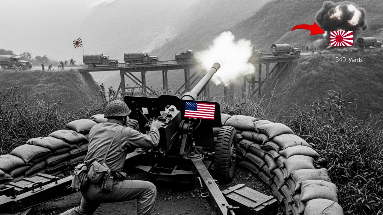 Japanese Couldn't Believe He Fired a Cannon Alone — Until 7 Trucks Vanished in Smoke