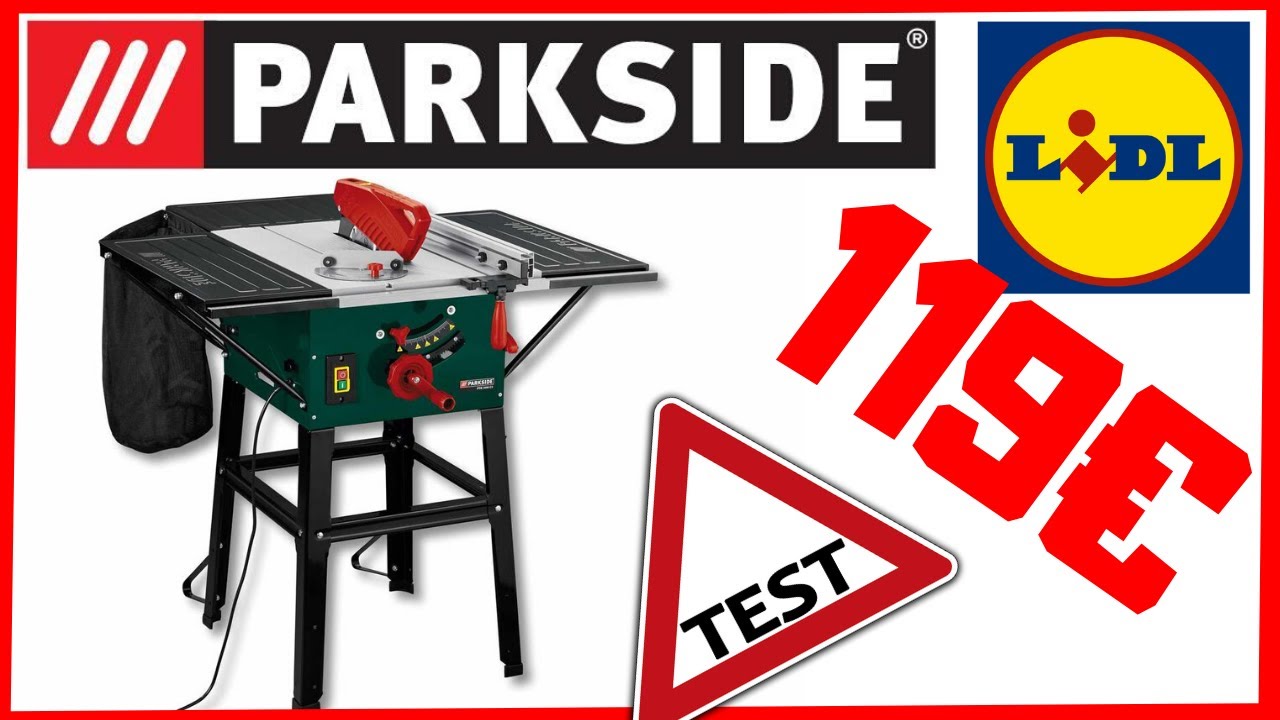 SCIE CIRCULAIRE SOUS TABLE PARKSIDE PRÉSENTATION, TEST ET AVIS 😜 👀Vidéo  NON Sponsorisée👀 - YouTube