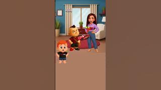 poor child, not allowed to play😭 #funny #talkingtom #cartoon #cat #english #usa #americe