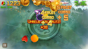 Fruit Ninja New HIGHEST World Record in arcade mode 4886