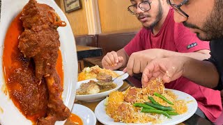 Eating Lunch(Mutton Kacchi Biryani, Mutton Leg Roast, Glassy) With Friends at Jomidari Bhoj