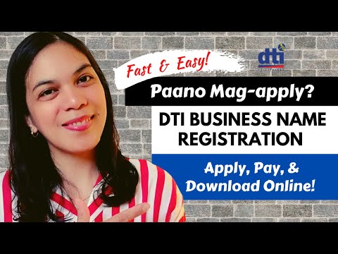 PAANO MAG-REGISTER ng BUSINESS NAME sa DTI Online | FAST & EASY!  #dti #businessname