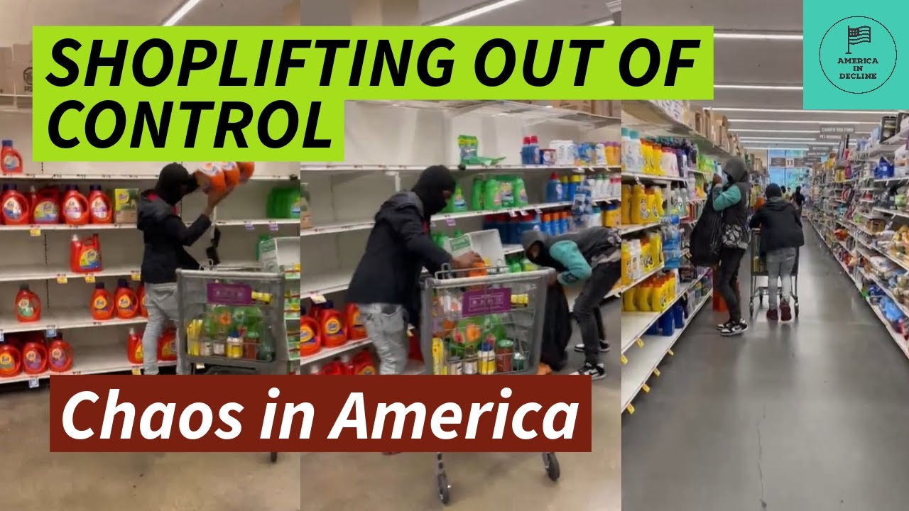 Shoplifting crisis in America.  Thieves everywhere.