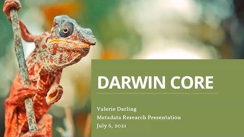 Darwin Core Presentation