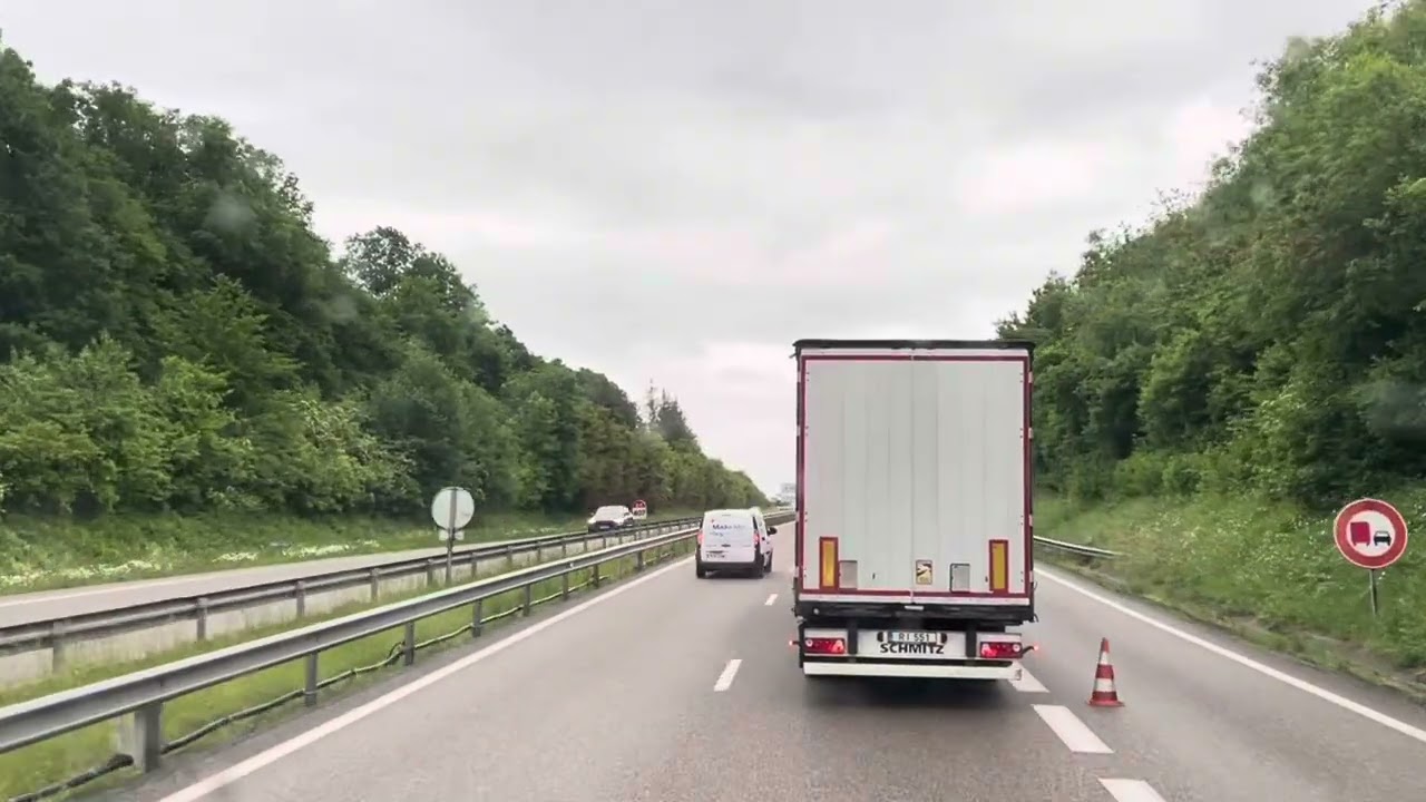 Aire Keskatel,a4,direction Match Haguenau en camion semi-remorque le 28/05/2025