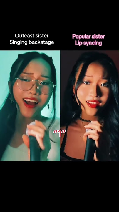 #pov The outcast sister finally gets the recognition for her singing... #shorts