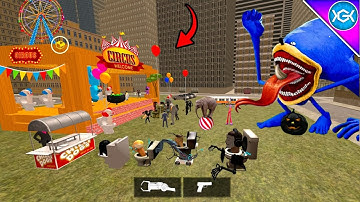 I Found A Secret Circus  In Big City | Nextbots in Playground Mod Update | Gameplay