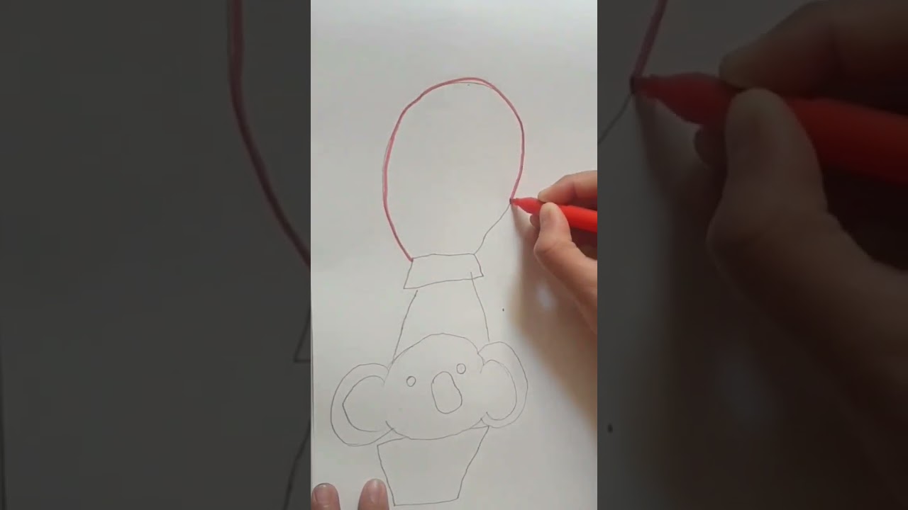 Teddy bear is flying in air balloon 