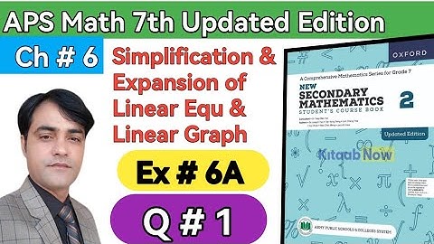 Exercise 6A Question 1 II APS Maths 7th II New Secondary Mathematics Book 2 Updated edition #taleem