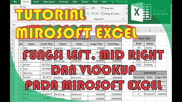 Menggabungkan Fungsi Vlookup dan LEFT Mid Right