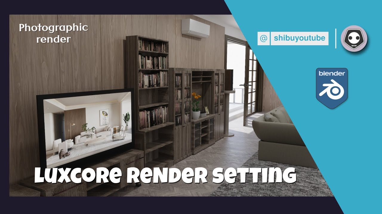 Blender luxcore render Setting for Photographic PBR Render - YouTube