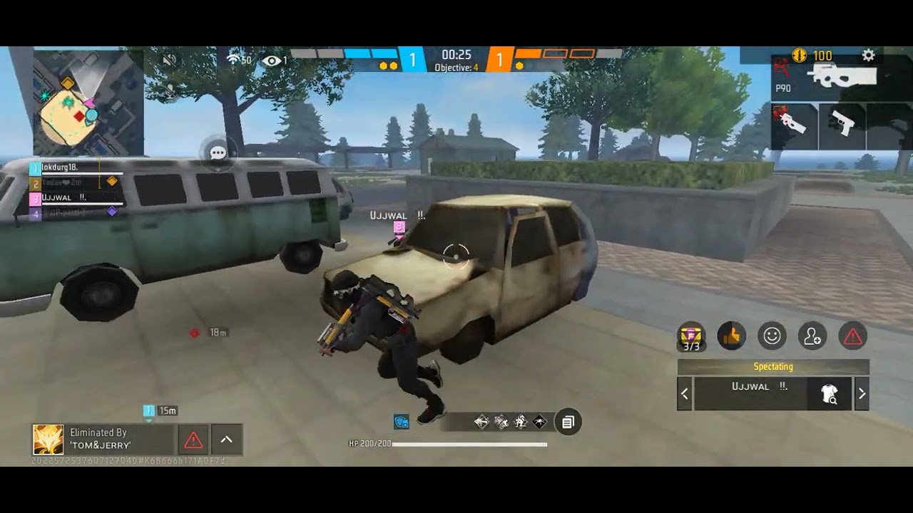 CS Rank Gameplay | Class squad rank                   #freefire #clashsquad #freefiremax 