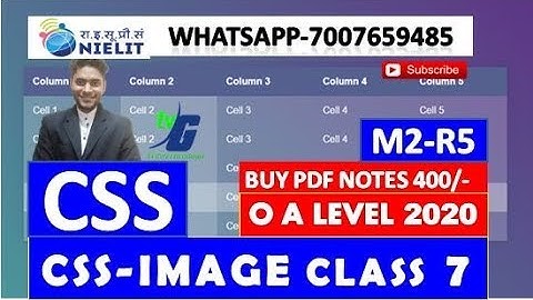 M2-R5 O A LEVEL CSS IMAGE GALLERY CLASS 7 (WEB DESIGN AND PUBLISHING