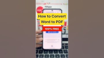 How Convert Word to PDF for Free #App & Online Tool