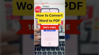 How Convert Word to PDF for Free #App & Online Tool
