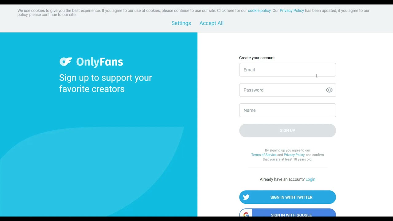 OnlyFans- registration. How To Sign Up Create OnlyFans Account?