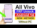 All vivo phone android 14 gmail account remove  2024 without pc