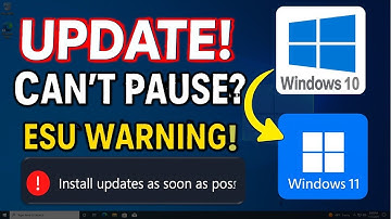 Windows 10 Can’t Pause Updates Anymore? ESU Warning & Forced Windows 11 Install Explained
