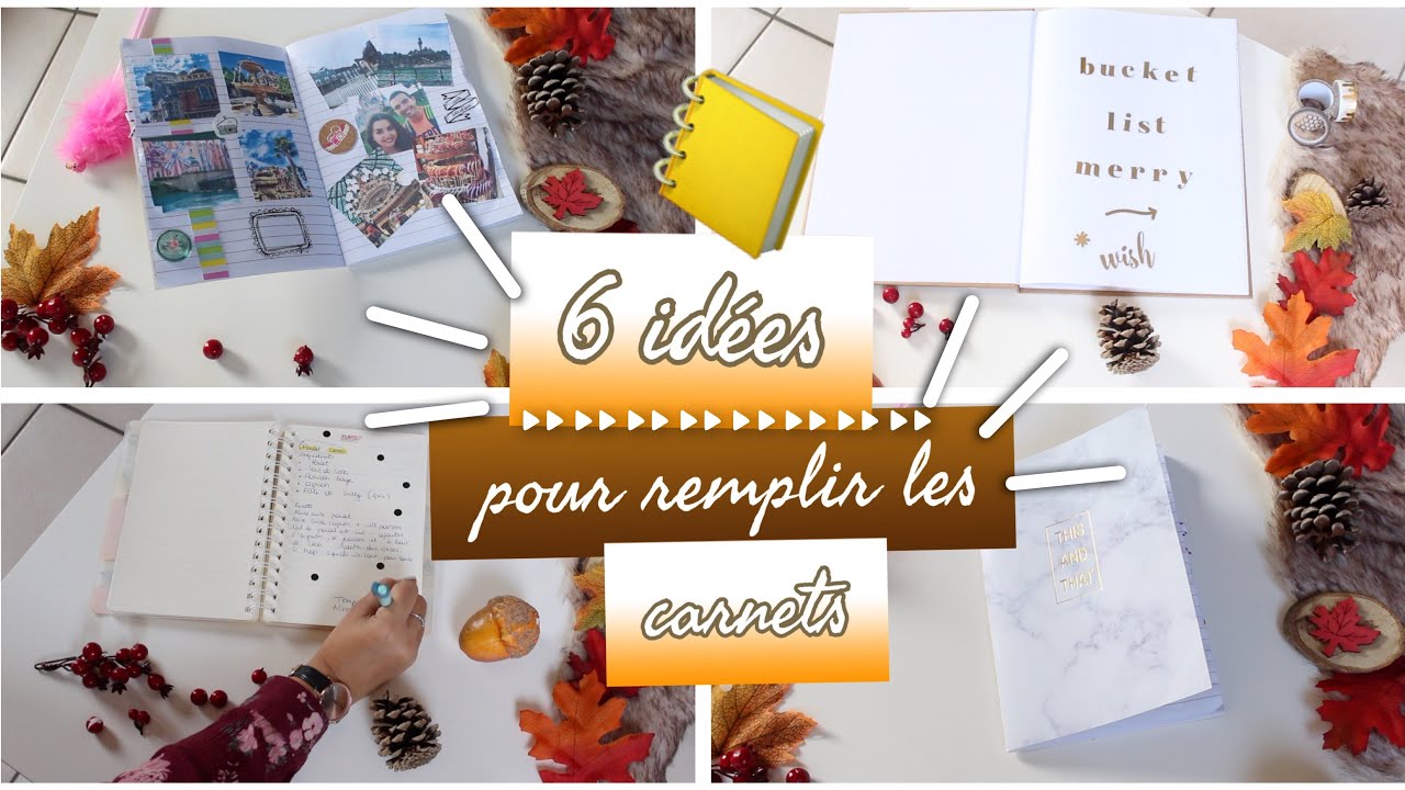 25 Idées pour Remplir un Carnet, 25 ways to fill a notebook, With Emilie