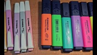 Highlighter and Marker Sets | Notes Making | #Stationery #writing #youtube 