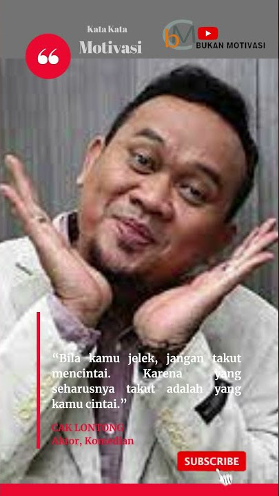 Kata Kata Bijak Cak Lontong Lucu tapi Bener Banget | Memotivasi #Shorts